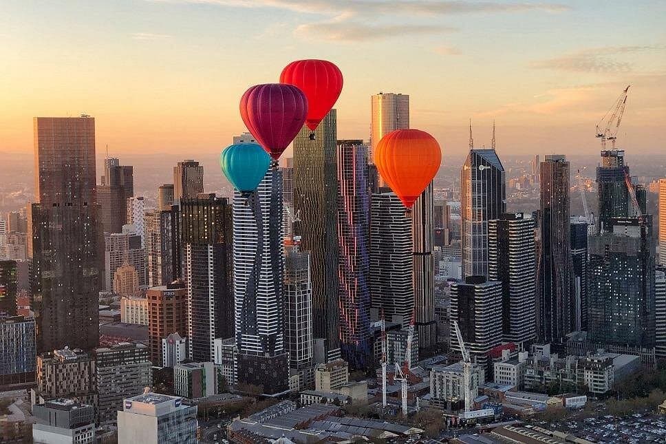 Melbourne Balloon Flight — Sunrise